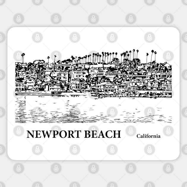 Newport Beach California Sticker by Lakeric